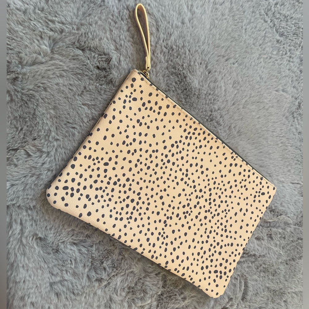 Animal print zipper pouch